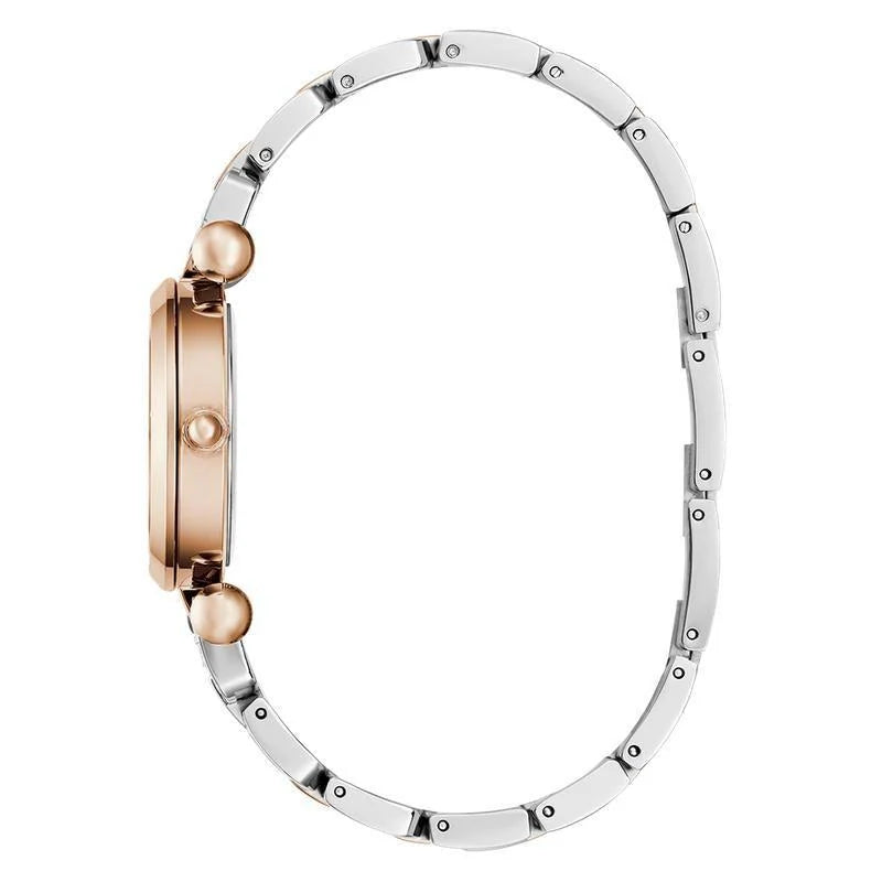 Guess Ginger Quartz Mother-of-Pearl Dial Two-Tone Rose Gold & Steel Watch (GW0869L2)
