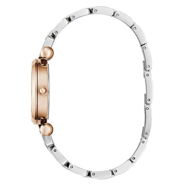 Guess Ginger Quartz Mother-of-Pearl Dial Two-Tone Rose Gold & Steel Watch (GW0869L2)