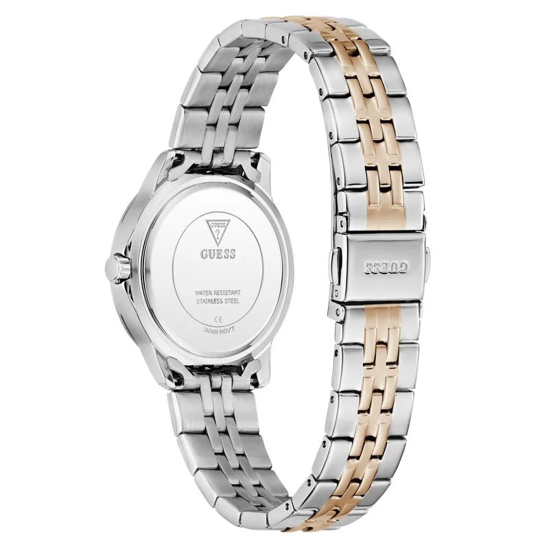 Guess Colette Quartz Two-Tone Crystal-Set Mother-of-Pearl Dial Ladies Watch (GW1027L5)