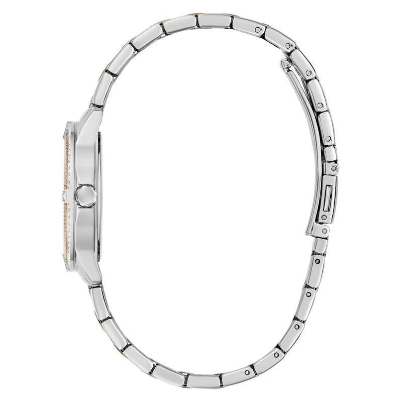 Guess Colette Quartz Two-Tone Crystal-Set Mother-of-Pearl Dial Ladies Watch (GW1027L5)