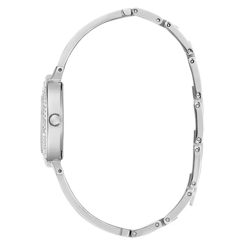 Guess Hartly Quartz Heart Dial Crystal-Set Stainless Steel Ladies Watch (GW0991L1)