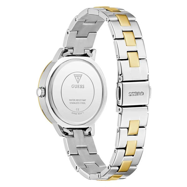 Guess G-Lace Quartz Two-Tone Crystal-Set Glitz Dial Watch (GW0944L3)