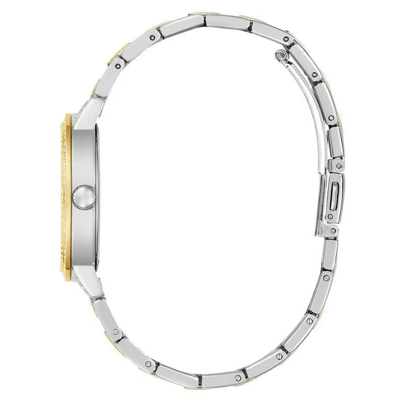 Guess G-Lace Quartz Two-Tone Crystal-Set Glitz Dial Watch (GW0944L3)