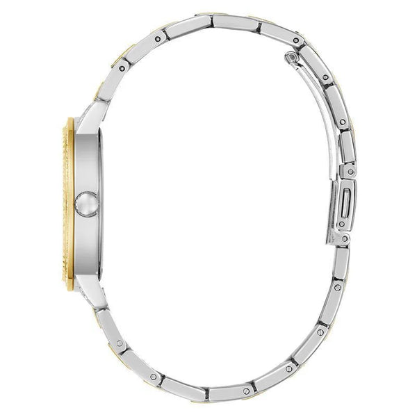 Guess G-Lace Quartz Two-Tone Crystal-Set Glitz Dial Watch (GW0944L3)