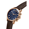 Guess Walker Quartz Chronograph Blue Dial Rose Gold-Tone Watch (GW0901G3)