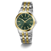 Guess Green Dial Two-Tone Quartz Stainless Steel Watch (GW1121G4)