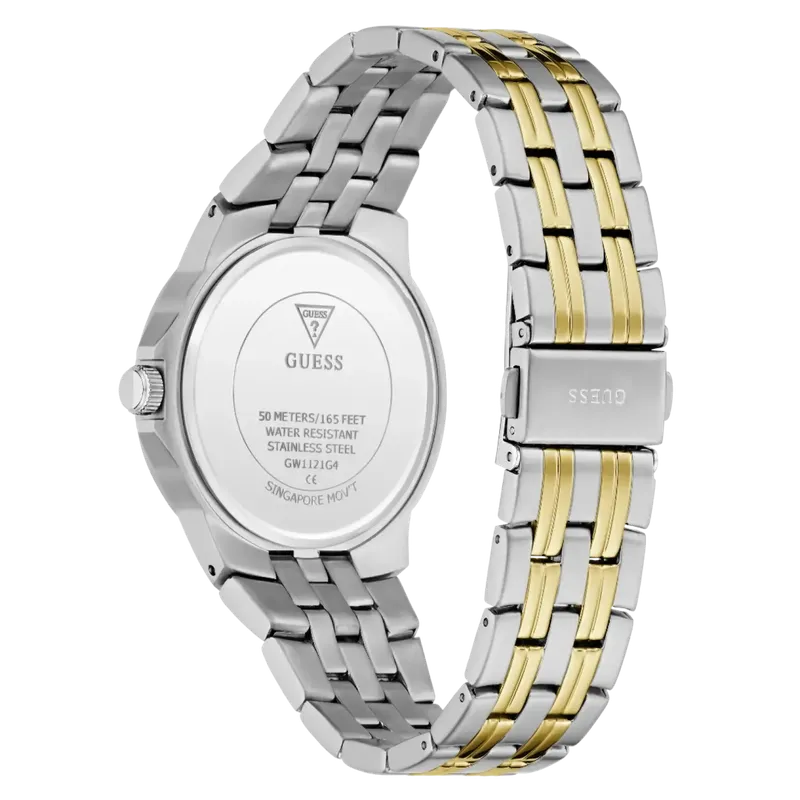 Guess Green Dial Two-Tone Quartz Stainless Steel Watch (GW1121G4)