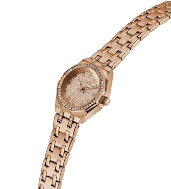 Guess Rose Gold Quartz Crystal-Set Women's Watch (GW0931L4)