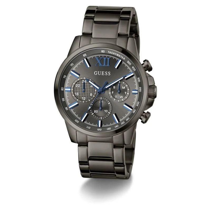 Guess Walker Chronograph Quartz Gunmetal Grey Dial Stainless Steel Watch (GW0900G7)