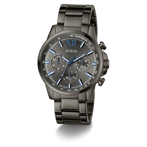 Guess Walker Chronograph Quartz Gunmetal Grey Dial Stainless Steel Watch (GW0900G7)