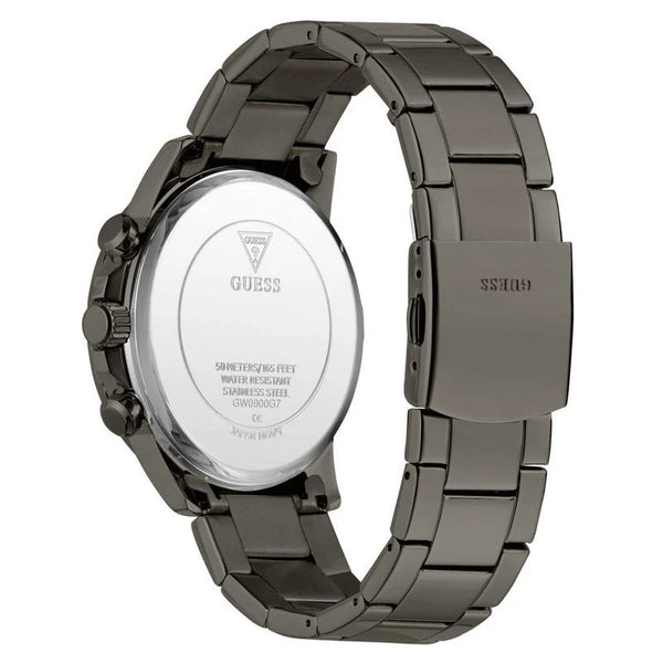 Guess Walker Chronograph Quartz Gunmetal Grey Dial Stainless Steel Watch (GW0900G7)