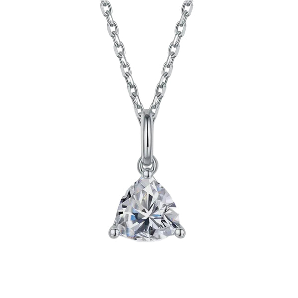 Silver Moissanite Necklace - MP13