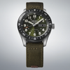 Seiko 5 Sports Field Series Automatic Khaki Dial Compass Bezel Nylon Strap Watch (HDB008K1)