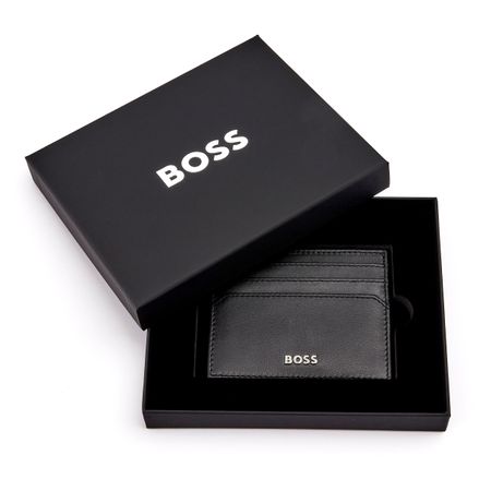 Hugo Boss Smooth Black Cardholder- HLC403A - Cassim & Co South Africa