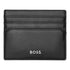Hugo Boss Classic Smooth black leather card holder HLC403A with Boss branding and multiple card slots