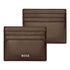 Hugo Boss Smooth Brown Cardholder-HLC403Y - Cassim & Co South Africa