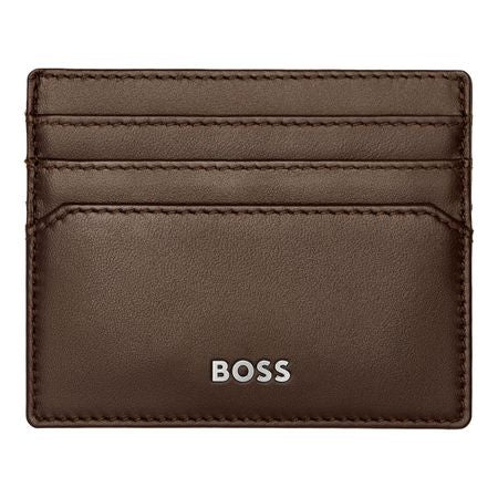 Hugo Boss Smooth Brown Cardholder-HLC403Y