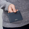Hugo Boss Navy Grained Cardholder- HLC416N - Cassim & Co South Africa