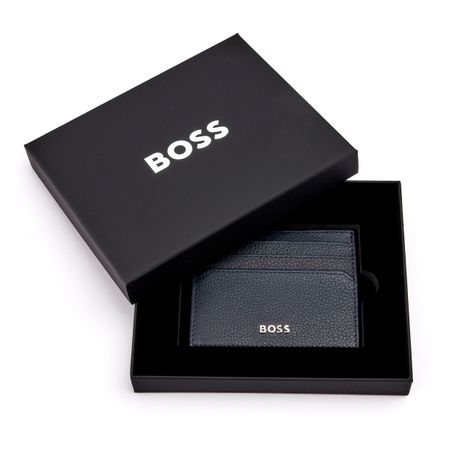 Hugo Boss Navy Grained Cardholder- HLC416N - Cassim & Co South Africa