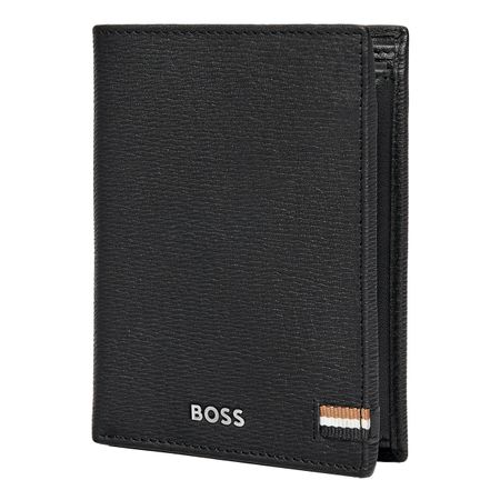 Hugo Boss Iconic Black Leather Flap Wallet- HLG421A - Cassim & Co South Africa