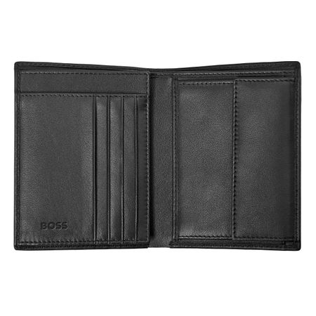 Hugo Boss Iconic Black Leather Flap Wallet- HLG421A - Cassim & Co South Africa