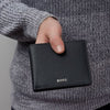 Hugo Boss Classic Grained Black Wallet With Flap- HLN416A - Cassim & Co South Africa