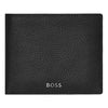 Hugo Boss HLN416A Classic Grained black leather wallet with flap closure featuring Boss logo