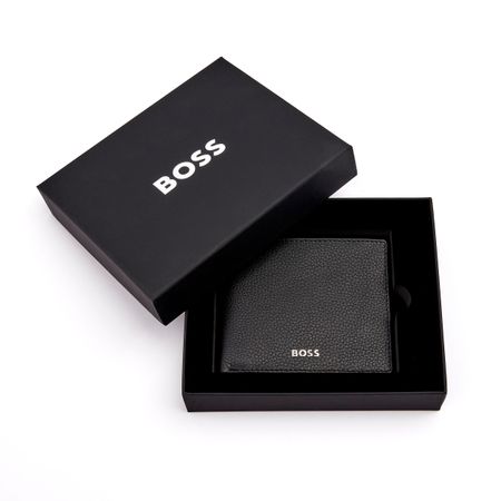 Hugo Boss Classic Grained Black Wallet- HLW416A - Cassim & Co South Africa