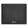 Hugo Boss Classic Grained Black Leather Wallet HLW416A with embossed Boss logo