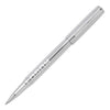 Hugo Boss Label Chrome Rollerball Pen HSH2095B with all-chrome monochromatic finish and oversized logo