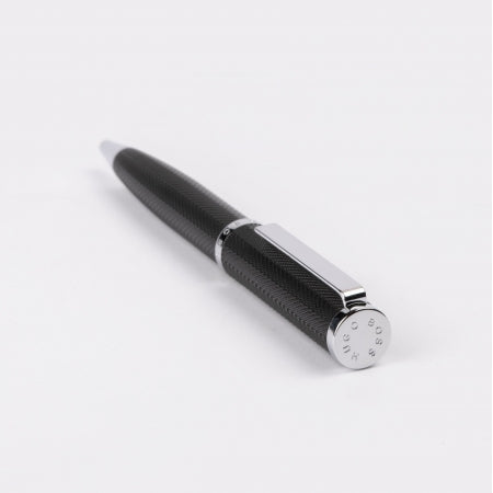 Hugo Boss Herringbone Chrome Ballpoint Pen- HSI1064B - Cassim & Co South Africa