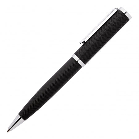 Hugo Boss Herringbone Chrome Ballpoint Pen- HSI1064B - Cassim & Co South Africa