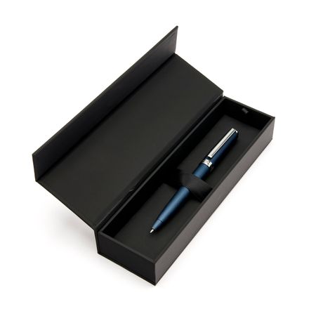 Hugo Boss Gear Brushed Navy Ballpoint-HSK4414N