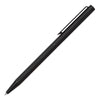 Hugo Boss Cloud Black Ballpoint Pen with engraved pattern and slim profile HSM2764A