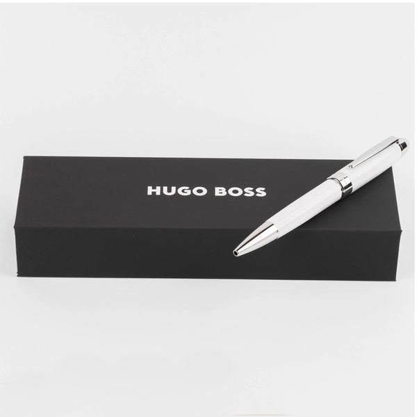 Hugo Boss Icon White Ballpoint Pen-HSN0014F - Cassim & Co South Africa