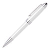 Hugo Boss Icon White ballpoint pen with brass body and chrome accents HSN0014F
