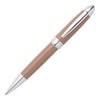 Hugo Boss Icon Camel Chrome Ballpoint Pen HSN0014Z with polished lacquer finish and chrome accents