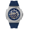 Ingersoll The Motion Automatic Skeleton Blue Dial Stainless Steel Watch (I11704)