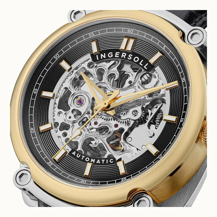 Ingersoll The Michigan Automatic Skeleton Dial Two-Tone Stainless Steel Watch (I13301) - Cassim & Co South Africa