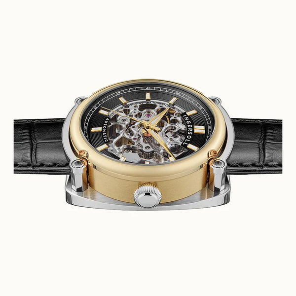 Ingersoll The Michigan Automatic Skeleton Dial Two-Tone Stainless Steel Watch (I13301) - Cassim & Co South Africa