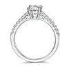 4 Claw 1ct Oval Moissanite Ring – M91B