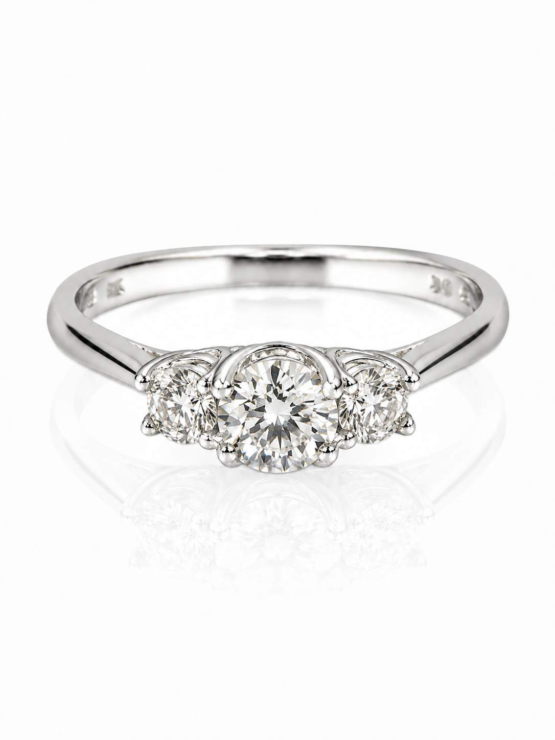 9ct White Gold 1.05ct Lab Grown Diamond Ring