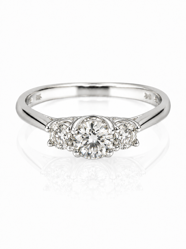 9ct White Gold 1.05ct Lab Grown Diamond Ring