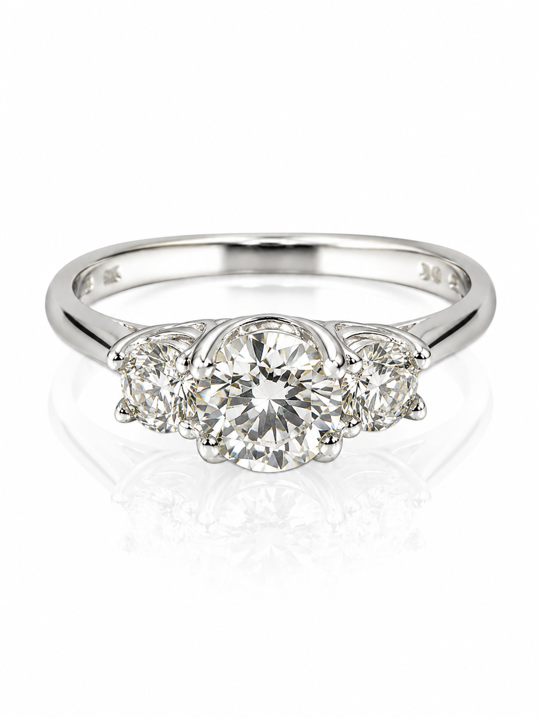 9ct White Gold 1.8ct Lab Grown Diamond Ring
