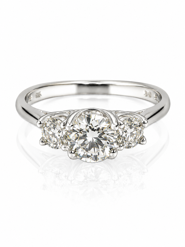9ct White Gold 1.8ct Lab Grown Diamond Ring