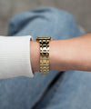 Michel Herbelin Luna 17457/BP1N01 — 24 mm Gold-PVD Square