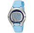 Casio Illuminator LW-200-2BVDF digital watch with blue dial, stainless steel case and light blue resin strap