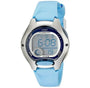 Casio Illuminator LW-200-2BVDF digital watch with blue dial, stainless steel case and light blue resin strap
