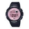 Casio LWS-1200H-1A2 Digital 100m Water Resistant Pink Dial Black Resin Watch