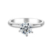 6 Claw 1ct Round Moissanite Ring – M09A - Cassim & Co South Africa